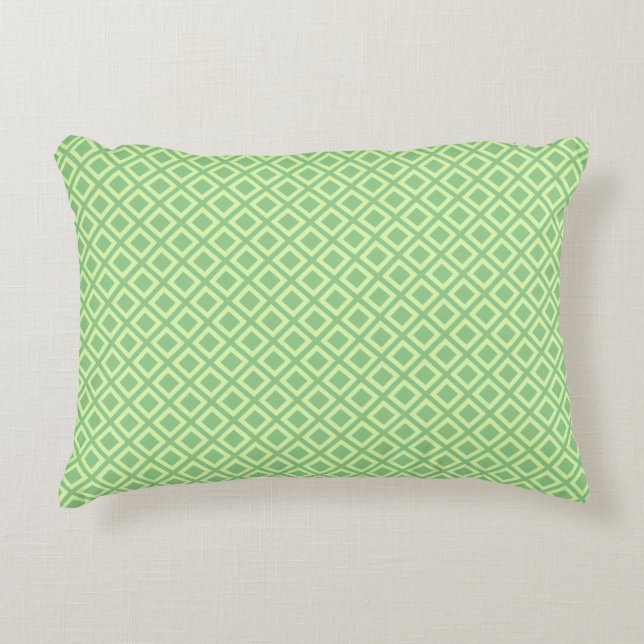 DIY Geometric Pattern Lime on Any Colour Decorative Cushion (Front)