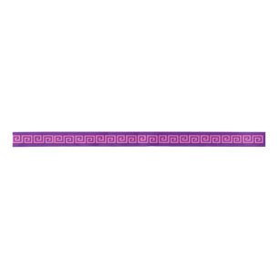 DIY Greek Key S & Background Colour Hot Pink Purpl Satin Ribbon
