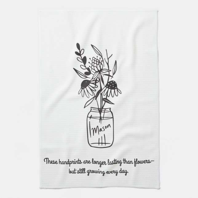 DIY Handprint Towel (Vertical)