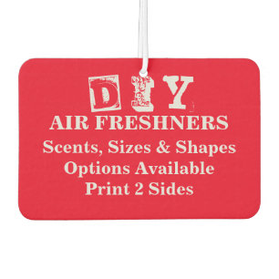 DIY Heart Shape (Scent & Shape Options) - Car Air Freshener
