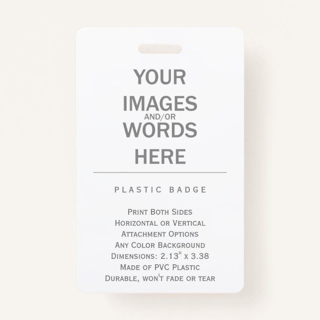 DIY - ID BADGE (Front)