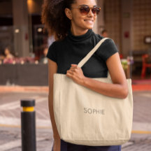 DIY Jumbo Tote Bag | Custom Text, Name, Monogram