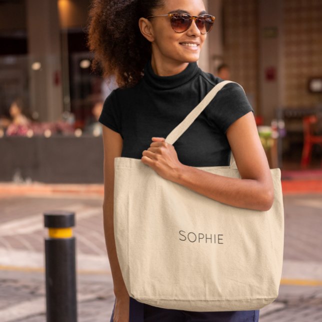 DIY Jumbo Tote Bag | Custom Text, Name, Monogram (Creator Uploaded)