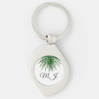 DIY Keychain palm leaf Custom  Name