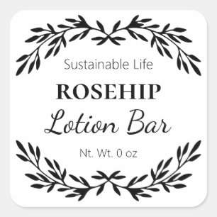 DIY Luxury White Lotion Bar Labels