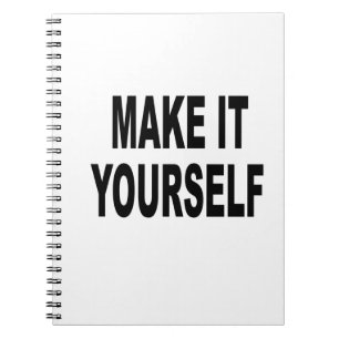 DIY Make It Yourself Custom Diary Notebook
