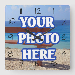 DIY Make Your Own Personalised Square Wall Clock