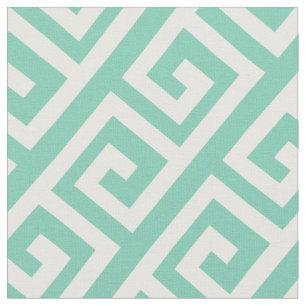 DIY Meandros Greek Key Pattern Custom Fabric
