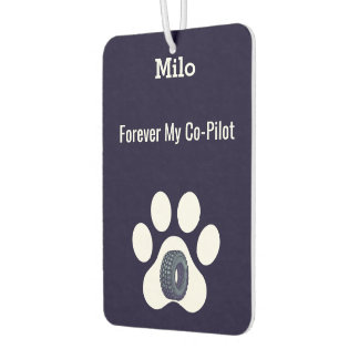 DIY Modern Cute Funny Pet Dog Dad Paw Minimalist  Car Air Freshener