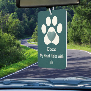 DIY Modern Elegant Dog Paw Heart Funny Pet Lovers Car Air Freshener
