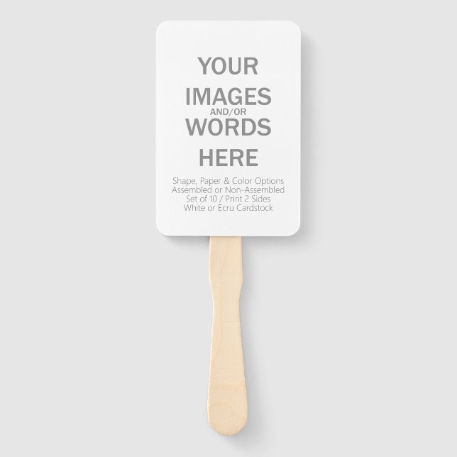 DIY (More Options) - Hand Fan (Front)