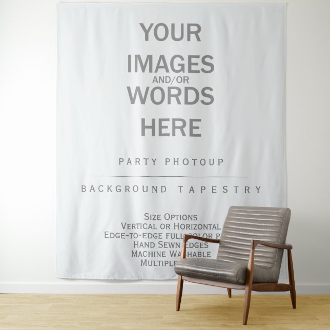DIY Party Photoup Background - 88"x104" Tapestry (In Situ)