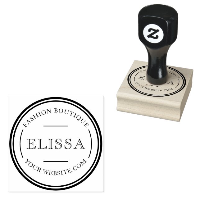 DIY PERSONAL or BUSINESS LOGO DESIGN Rubber Stamp (Stamped)