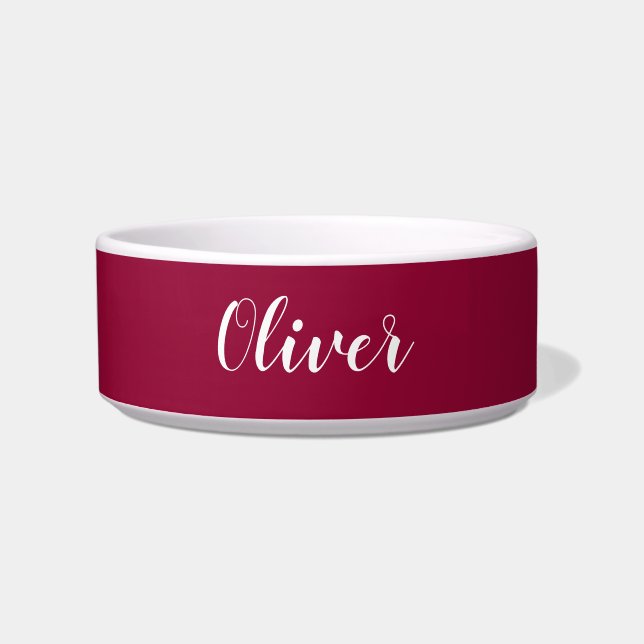 DIY Pet Bowl | Custom Name, Colour, Text (Front)