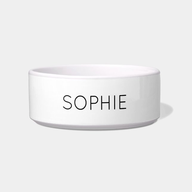 DIY Pet Bowl | Custom Name, Colour, Text (Front)