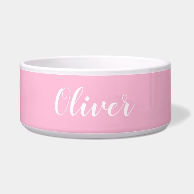 DIY Pet Bowl | Custom Name, Colour, Text (Front)