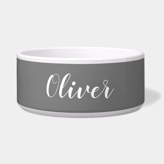 DIY Pet Bowl | Custom Name, Colour, Text (Front)
