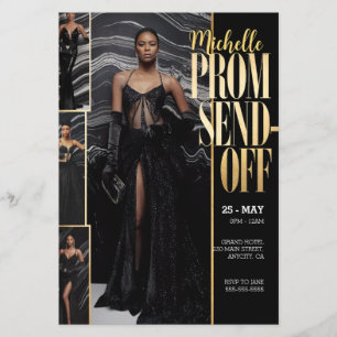 DIY Photo PROM SEND-OFF Luxurious Fashionable  Flyer