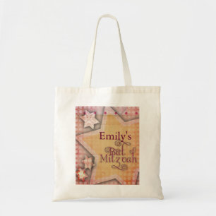 DIY Polka Dot Colourful Bat Mitzvah design Tote Bag