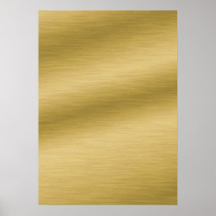 DIY Poster with Brushed Gold Background Art