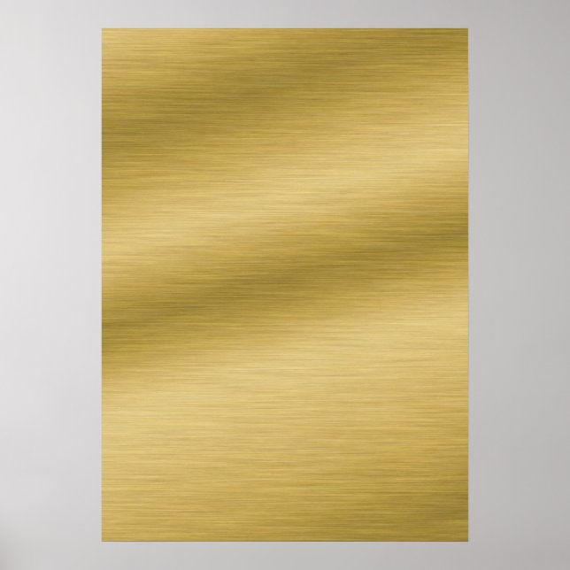 DIY Poster with Brushed Gold Background Art (Front)