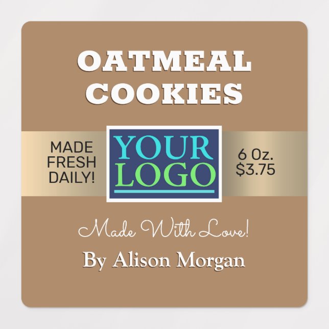 DIY Product Name, Photo Logo Info, Tan Waterproof (Design 1)