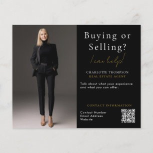 DIY Realter Buying or Selling Real Estate Photo Flyer