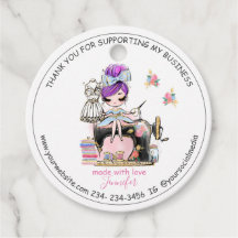 DIY Sewing Thank You Fashion Designe  Favour Tags