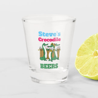DIY! Shot Glass Crocodile BEERS  - Add Name