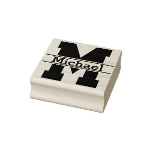 DIY - Simply Monogram / Name Rubber Stamp