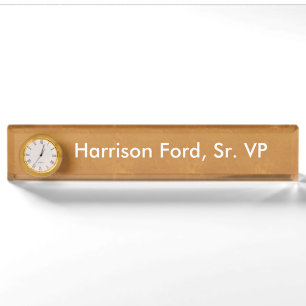 DIY Template Nameplate Clock ART NavinJOSHI Canada