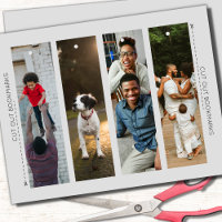 DIY Template Photo Set of 4 Bookmarks