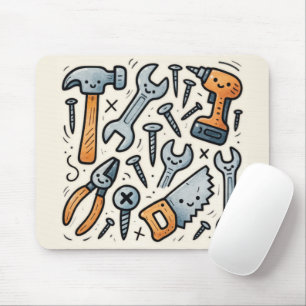 DIY Tools Doodle Cartoon Mouse Mat