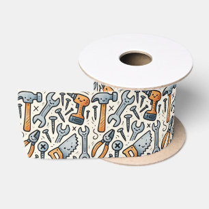 DIY Tools Doodle Cartoon Satin Ribbon