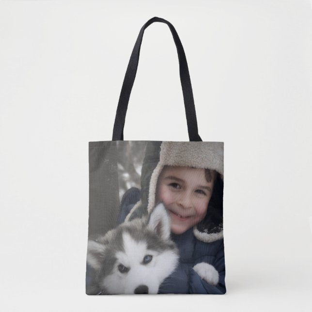 DIY Tote Bag | Custom Photo, Logo or Image (Front)