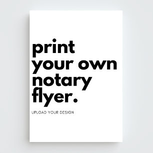 DIY Upload Your Own Custom Mobile Notary Marketing Flyer