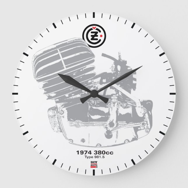 DIY Vintage Moto Clock (Front)