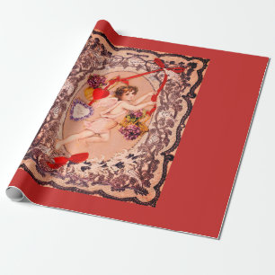 DIY VINTAGE VALENTINE Wrapping Paper