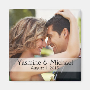 DIY Wedding Photo Square Keepsake Favour Magnet