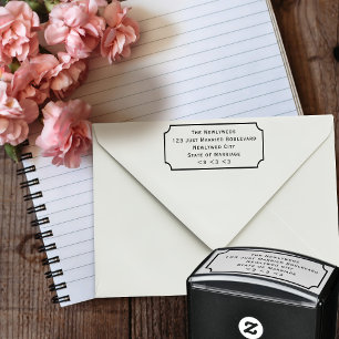 DIY Wedding Return Address self-inking stamp