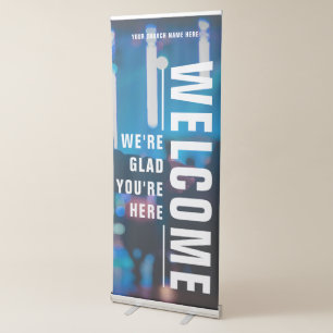 DIY Welcome Church Vertical Retractable Banner