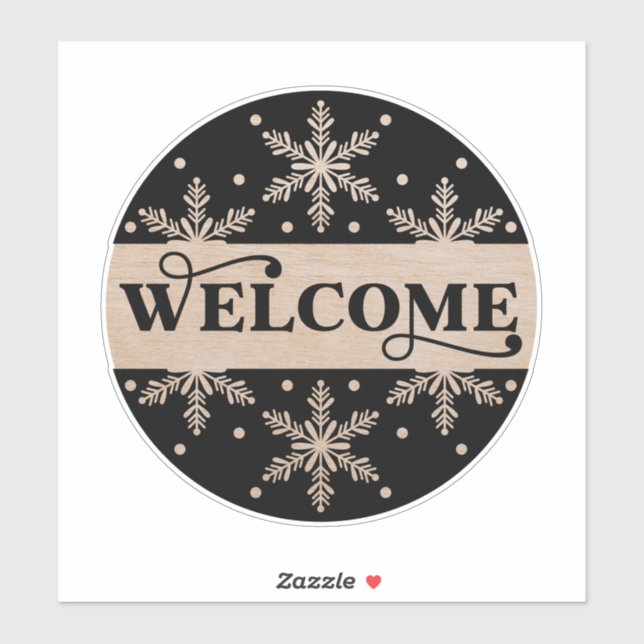 DIY Welcome Snowflake Sign (Sheet)