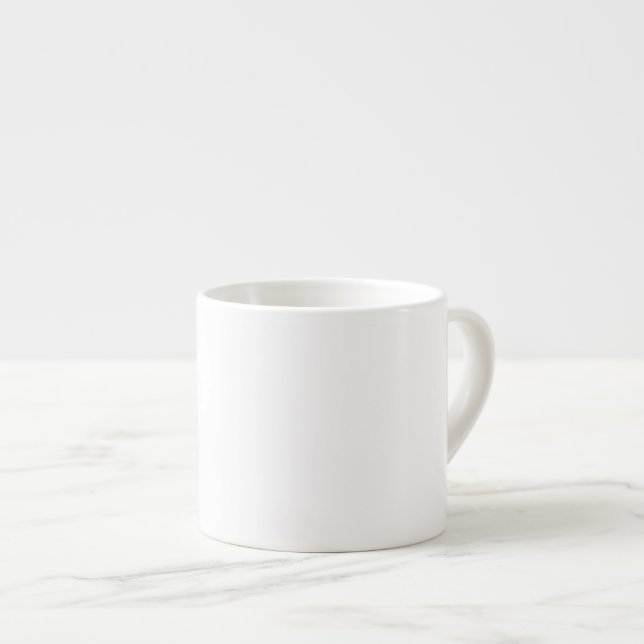 DIY White ~ Espresso Mug 6oz (Front Right)