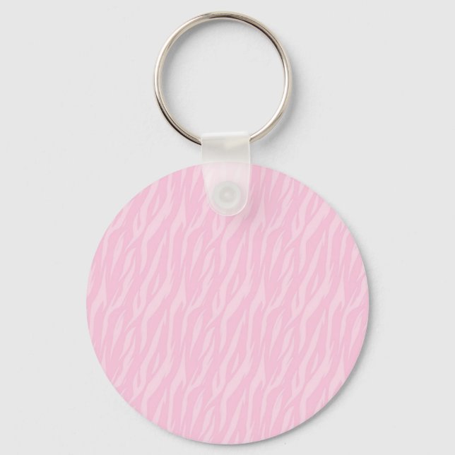 DIY You Design It Make Your Own Pink Zebra Gift Key Ring (Front)