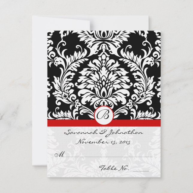 DIY You Score and Fold Tent Wedding Place Cards (Front)