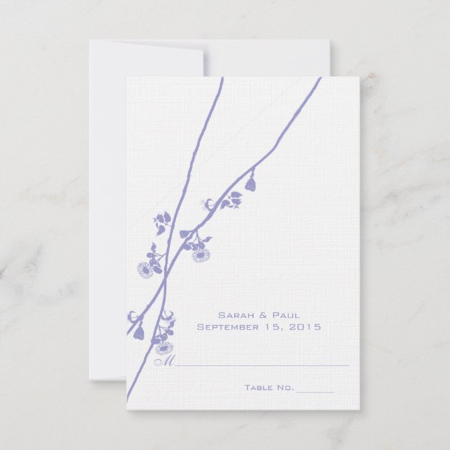 DIY You Score and Fold Tent Wedding Place Cards (Front)