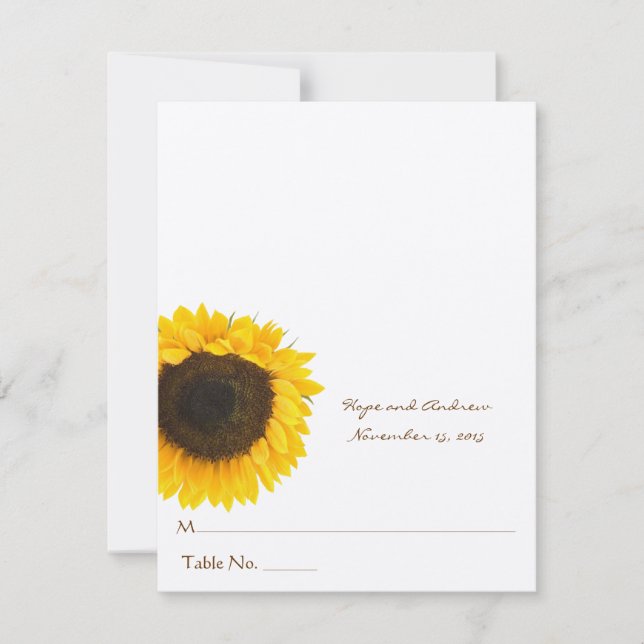 DIY You Score and Fold Tent Wedding Place Cards (Front)