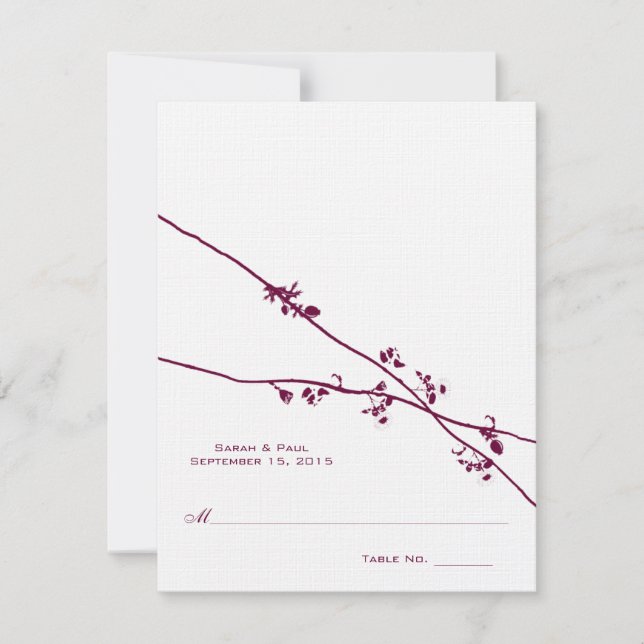 DIY You Score and Fold Tent Wedding Place Cards (Front)