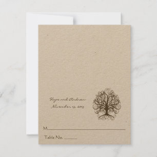 DIY You Score and Fold Tent Wedding Place Cards