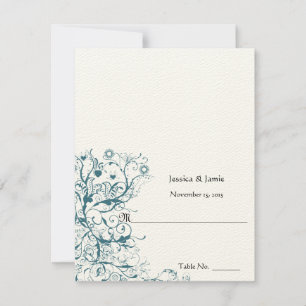 DIY You Score and Fold Tent Wedding Place Cards